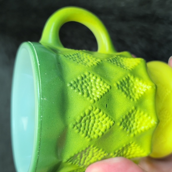 Fire King Green Ombre Kimberly Mug Coffee Vintage Kitchen - Picture 9 of 11